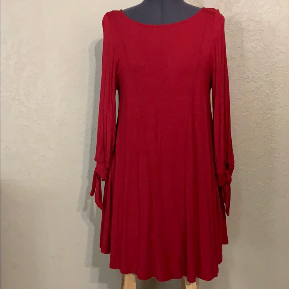 🎄Emerald Red Tunic Top